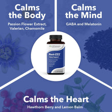 Rest-Zzz - Powerful Sleep Support Supplement - Fall Asleep & Stay Asleep - Calms Nervous System - Naturally Ease Muscle Tension & Restlessness - Low Dose Melatonin GABA & Chamomile - 60 Capsules