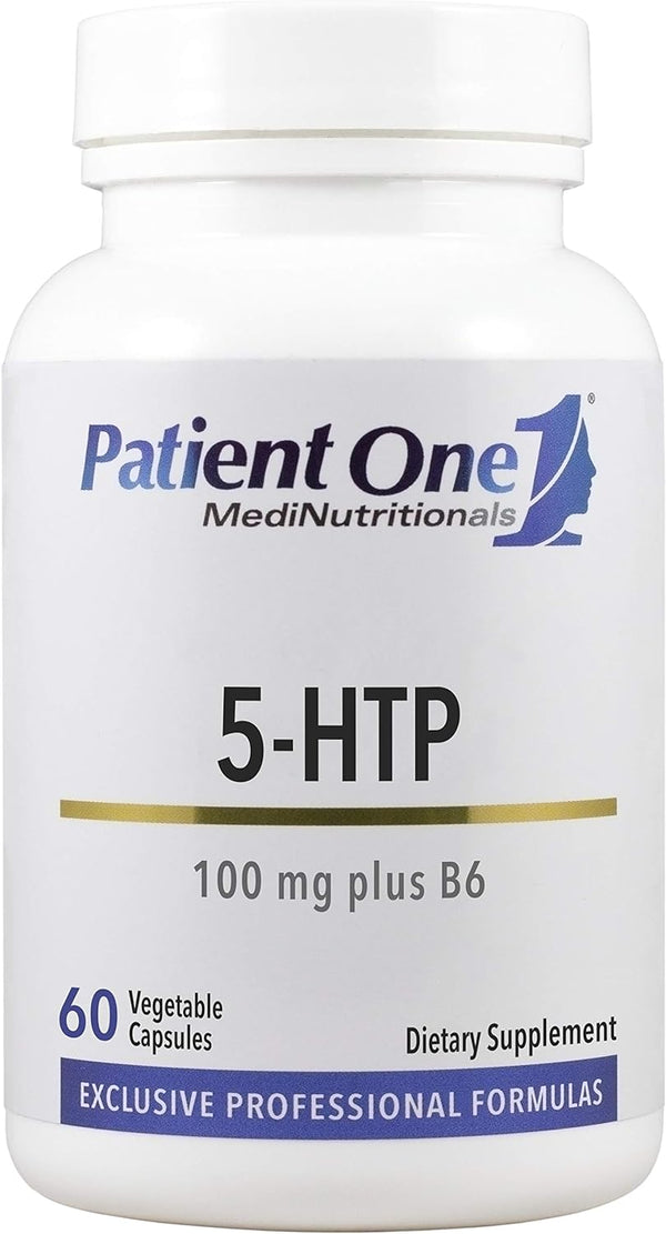 5-HTP 100 Mg with Vitamin B6 | Supplement to Support Stress Management, Mood and Sleep* | Enhanced Synergy | 60 Capsules