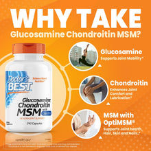 Glucosamine Chondroitin Msm with Optimsm Capsules, Supports Healthy Joint Structure, Function & Comfort, Non-Gmo, Gluten Free, Soy Free, 240 Count (Pack of 1)