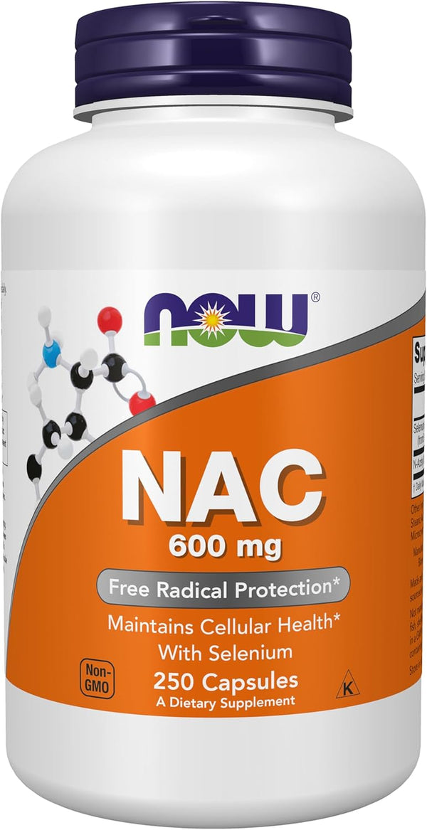 Supplements, NAC (N-Acetyl Cysteine) 600 Mg with Selenium, 250 Veg Capsules