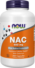 Supplements, NAC (N-Acetyl Cysteine) 600 Mg with Selenium, 250 Veg Capsules