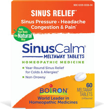 Sinuscalm Tablets for Sinus Pain Relief, Runny Nose, Congestion, Sinus Pressure, Headache - 60 Count