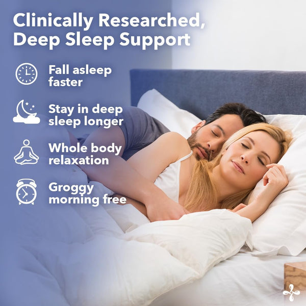 Rest-Zzz - Powerful Sleep Support Supplement - Fall Asleep & Stay Asleep - Calms Nervous System - Naturally Ease Muscle Tension & Restlessness - Low Dose Melatonin GABA & Chamomile - 60 Capsules