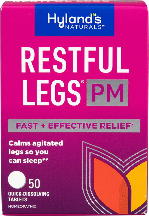 Restful Legs Nighttime PM Tablets by , Natural Itching, Crawling, Tingling and Leg Jerk Relief, 50 Count