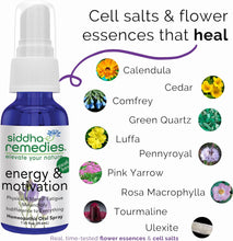 Remedies Energy & Motivation Spray for Physical & Mental Fatigue | 100% Natural Homeopathic Remedy with Traditional Homeopathic Ingredients, Cell Salts and Flower Essences | No Alcohol No Sugar