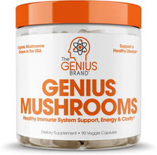 Genius Lions Mane Supplement Capsules - Organic Nootropic Supplement, 1200Mg per Serving – 120 Veggie Pills