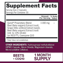 Blood Pressure Support, 3 in 1 Beets + Coq10 + Grape Seed Extract, Beet Root Capsules That Supports Healthy Blood Circulation & Heart Healthy Energy, 60 Count (Pack of 1)