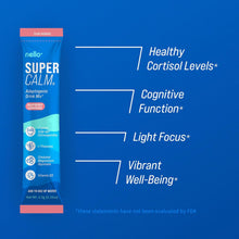 Supercalm Powdered Drink Mix, Raspberry Lemonade, L Theanine, Ksm-66 Ashwagandha, Magnesium Glycinate, Vitamin D 3, Supplements for Relaxation & Focus, No Sugar, Non GMO, Vegan, on the Go, 20 Ct