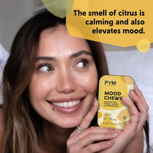 PYM Citrus Mood Chews Support for Stress, Worry & Overwhelm, 60 Count - 130Mg GABA, 90Mg L-Theanine - Vegan, Non-Gmo, Gluten-Free, No Added Sugar - All-Natural Mood Balance Supplement Made in USA!