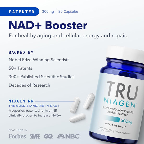 - Patented Nicotinamide Riboside NAD+ Supplement. NR Supports Cellular Energy Metabolism & Repair, Vitality, Healthy Aging of Heart, Brain & Muscle - 30 Servings / 30 Capsules - Pack of 1