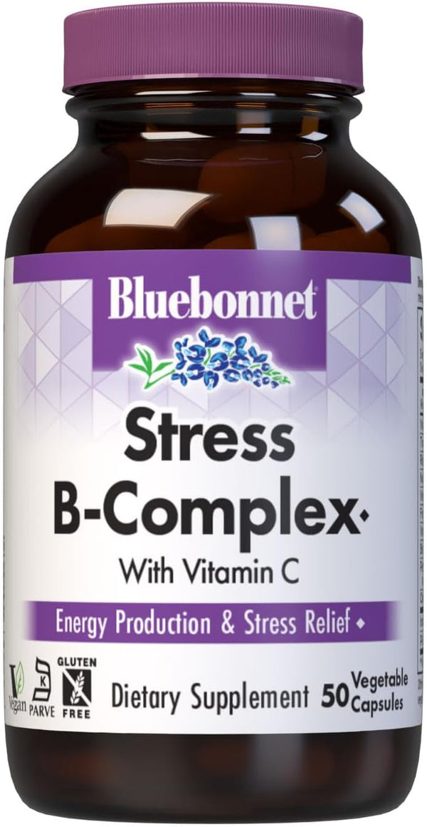 Nutrition Stress B Complex Vegetable Capsules, 50 Count