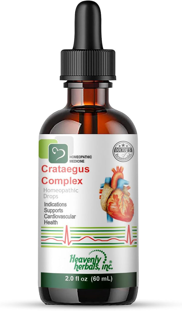 Crataegus Complex Drops | Highest Potency and Purity on the Market | 2.0 Fl Oz |Supports Cardiovascular Health | Fatigue & Tired Feeling. Homeopathic Medicine