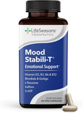 Mood Stabili-T - Emotional Support - Stabilizes & Balances Mood - Evokes Calmness Relaxation & Happiness - Stress Relief + Relax Mind - Rhodiola, Ginkgo Biloba & Vitamin D3-60 Capsules