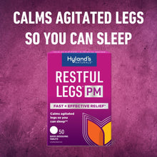 Restful Legs Nighttime PM Tablets by , Natural Itching, Crawling, Tingling and Leg Jerk Relief, 50 Count