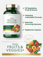 Fruits and Veggies Supplement | 250 Capsules | Made with 30 Fruits and Vegetables | Vegetarian, Non-Gmo, Gluten Free Superfood Formula