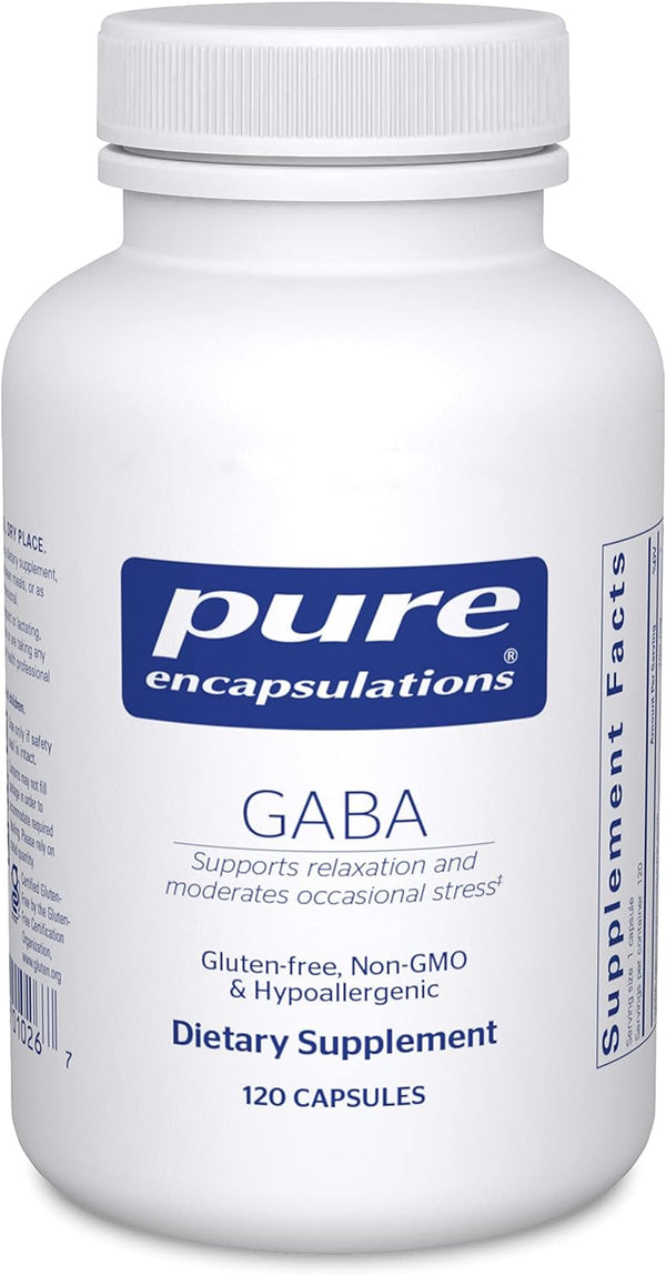 GABA - Supplement to Support Relaxation & Moderation of Occasional Stress - with Premium GABA Amino Acids - 120 Capsules