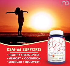 KSM-66 Ashwagandha Capsules | 300Mg | 180 Count | Withania Somnifera Extract | Ayurvedic Herb | Adaptogen Supplement | Stress + Promote Relaxation* | Energy, Memory + Focus*