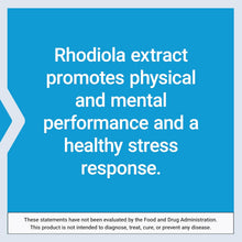 Rhodiola Extract, Rhodiola Rosea Supplement, Standardized Extract, Promotes Physical and Mental Performance, Gluten-Free, Non-Gmo, Vegetarian, 250 Mg, 60 Capsules