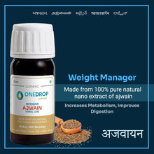 Ajwain Carom Seeds Oil Extract Concentrate Drops | Ajwain Omam Water | 300 Servings | Helps Improve Metabolism, Digestion | Aids in Weight Loss | Onedrop Wellness (30 Ml (Pack of 1))