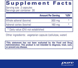 Adrenal | Supplement to Support Healthy Cortisol Levels, Fatigue, Stress Moderation, and Adrenal Gland Function* | 60 Capsules