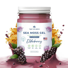 Wildcrafted Irish Sea Moss Gel – Nutritious Organic Raw Seamoss Rich in Minerals, Proteins & Vitamins – Antioxidant Health Sea Moss, Vegan-Friendly Made in USA (Elderberry, Pack of 1)