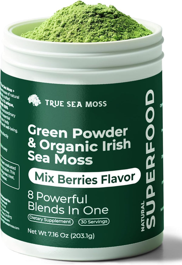 Greens Superfood Powder - Greens Powder 30 Servings - Spirulina, Ashwagandha, and Lion'S Mane - Green Powder - Organic Greens Powder - Gluten-Free, Vegan, Keto-Friendly (Greens Superfood Powder)