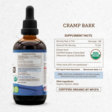 Cramp Bark USDA Organic | Alcohol-Free Extract, High-Potency Herbal Drops | Made from 100% Certified Organic Cramp Bark (Viburnum Opulus) Dried Bark 4 Oz