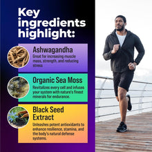 Multivitamin for Men with Sea Moss, Black Seed Oil, Ashwagandha, Turmeric Bladderwrack, Burdock,Vitamin C, Elderberry, Manuka, Yellow Dock | Daily Men'S Vitamins and Minerals Supplement