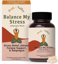 Stress Relief Supplement for Mood Support Balance My Stress Capsules - Contains Adaptogens, Ashwagandha, Eleuthero Root, Reishi Mushroom Supplement - Natural Mood Stabilizer - 90 Ct