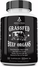 Grass Fed Beef Organ Supplement, Supports Whole Body Wellness with Proprietary Blend of Liver, Heart, Kidney, Pancreas, Spleen, Freeze-Dried Beef, Non-Gmo, 180 Capsules