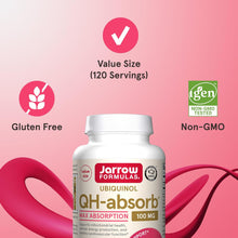 Qh-Absorb, 100 Mg, Ubiquinol Dietary Supplement for Healthy Cardiovascular Function, 120 Softgels, 120 Day Supply