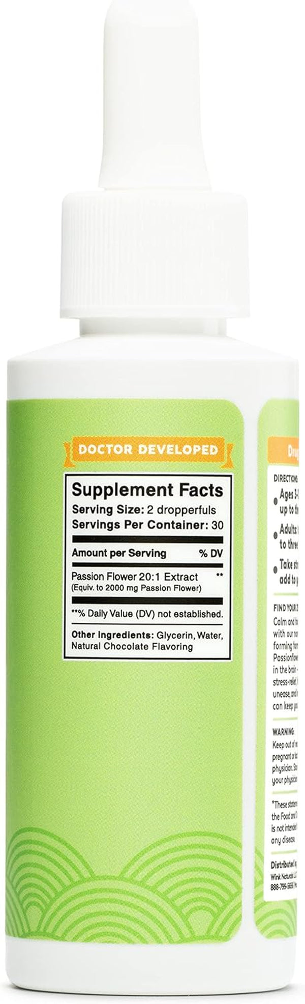 Wink Well Zen Drops Supplements, Mood Enhancer Support for Adults and Kids, Drug and Alcohol Free, Non-Habit Forming (2 Fl Oz, Chocolate Flavor)