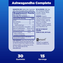 Ashwagandha Complete, 3-In-1 Daily Stress Support Gummies, Stress and Mood Support Supplement, 30 Strawberry Zen-Flavored Ashwagandha Gummies, 15 Day Supply