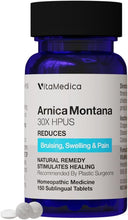 Arnica Montana 30X Rapid Dissolve Arnica Tablets for Natural Pain, Bruising, and Swelling Support - Homeopathic Medicine for Injury and Surgery Recovery - 150 Ct - 50 Servings