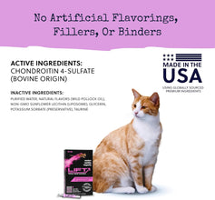 Lift Feline Pain Relief Supplement Inflammation Hip & Joint Support Vitamin for Cats - Natural Chrondroitin with Liposomal Delivery for Arthritis - Drug Free - All Ages