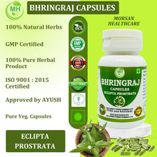 Bhringraj (Eclipta Alba) Capsules - 60 Vegetarian 500 Mg Capsules, Completely Herbal Supplements, Gluten Free, 60 Servings, Vegetarian Capsules (1)