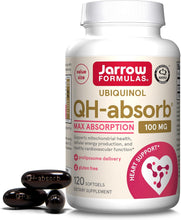 Qh-Absorb, 100 Mg, Ubiquinol Dietary Supplement for Healthy Cardiovascular Function, 120 Softgels, 120 Day Supply