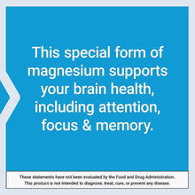 Neuro-Mag Magnesium L-Threonate, Magtein, Magnesium Supplement, Brain Health, Memory & Attention, Gluten Free, Vegetarian, Non-Gmo, 90 Vegetarian Capsules