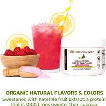 Magnesium Breakthrough Drink Raspberry Lemonade - 8 Forms of Magnesium: Glycinate, Malate, Citrate, and More - Natural Sleep and Brain Supplement – 6 Oz (30 Servings)