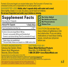 Turmeric Curcumin 500 Mg, Herbal Supplement for Antioxidant Support, 120 Capsules, 120 Day Supply