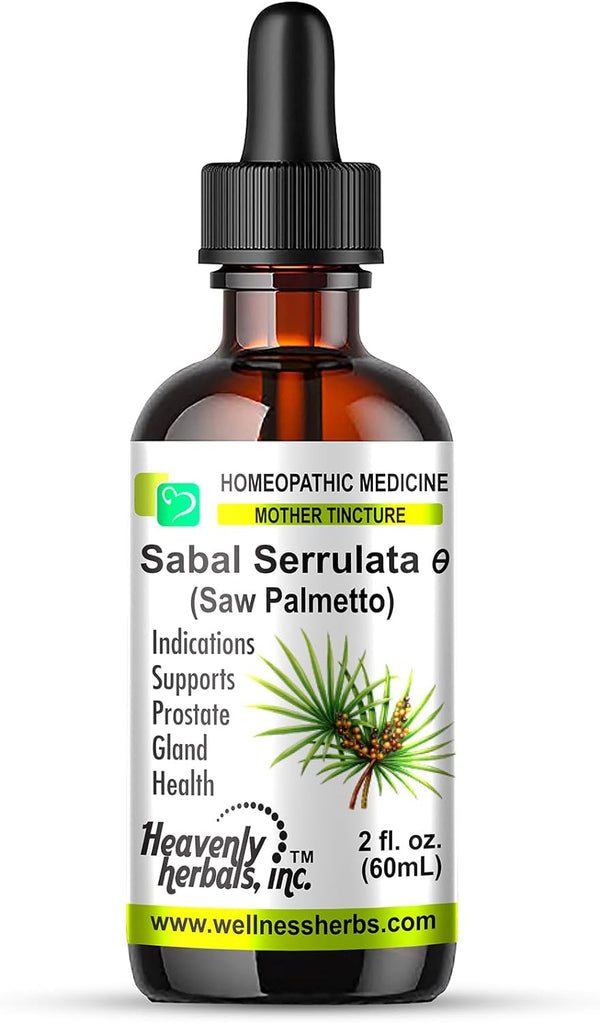 Sabal Serrulata Q - Mother Tincture – Supports Prostate Gland Health – Made in USA – 2 Fl. Oz – Homeopathic Medicine - Wellnessherbs Ships from USA