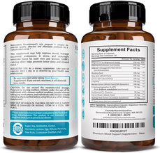 Calm Mood Booster Supplement - Natural Happy Pills for Stress, Sleep & Mood Support - Patented KSM-66® Ashwagandha & Suntheanine® L-Theanine, Rhodiola Rosea, Magnesium - 60 Count