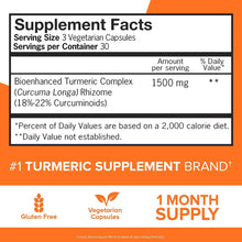 Turmeric Curcumin Capsules, 1500Mg Extra Strength Supplement, Patented Hydro-Soluble Technology, Alternative to Turmeric Curcumin with Black Pepper, 90 Veggie Capsules