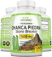 Chanca Piedra 1600 Mg - 120 Tablets Kidney Stone Crusher Gallbladder Support Peruvian Chanca Piedra Made in the USA